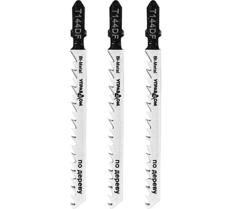 Полотна для электролобзика EU-хвостовик, тип Т144DF, 3 шт Управдом 4100002562