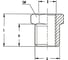 Переходник мама 1/4" - папа 3/8" 1218/5 270/3 M3/8*F1/4 GAV 12011 2