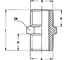 Переходник конус папа 3/4" - папа 3/4" (блистер) 1219/5 290/11 M3/4*M3/4 GAV 38919 2