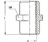Муфта цилиндрическая мама 1/4" - мама 1/4" (блистер) 1225/3 280/5 F1/4*F1/4" GAV 38918 2