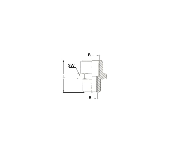 Муфта цилиндрическая мама 1/4" - мама 3/8" (блистер) 1226/5 F1/4*F3/8" GAV 7054500