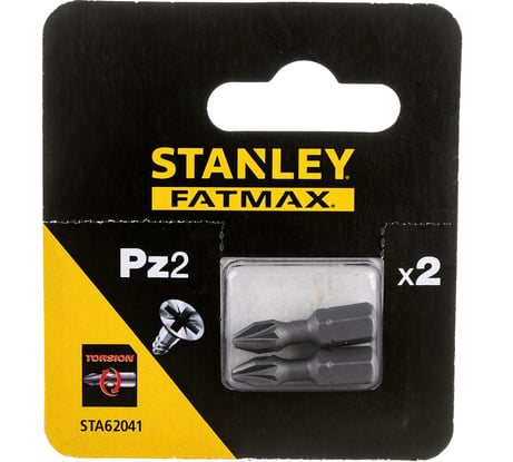 Биты FATMAX TORSION PZ2x25 мм, 2 шт Stanley STA62041-XJ