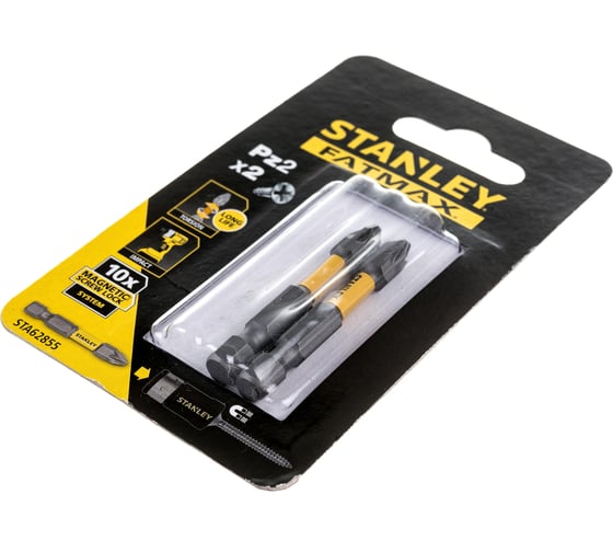 Биты FatMax Magnetic Screw Lock PZ2x50 мм, 2 шт Stanley STA62855-XJ