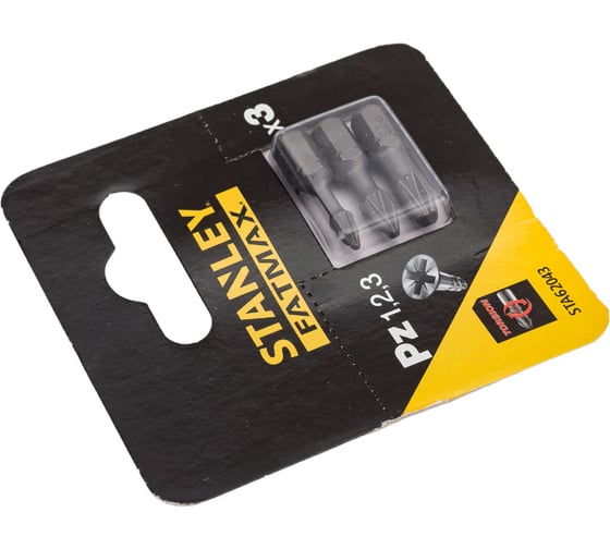 Биты FATMAX TORSION PZ1, 2, 3x25 мм, 3 шт Stanley STA62043-XJ