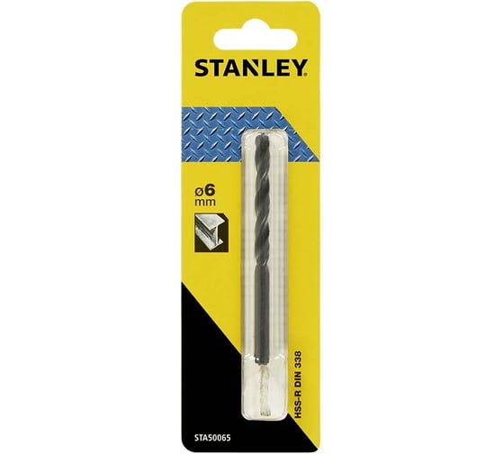 Сверло по металлу HSS-R 6x93x57 мм Stanley STA50065-QZ 1
