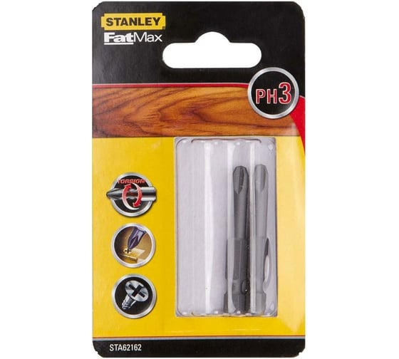 Биты FATMAX TORSION PH3x50 мм, 2 шт Stanley STA62162-XJ