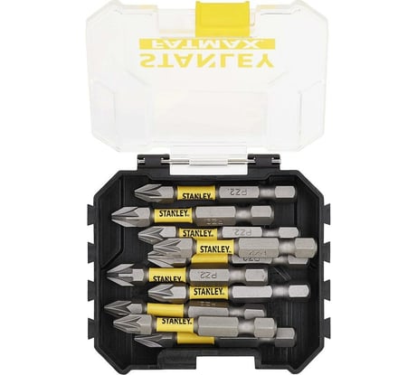Набор бит FAT MAX 10 шт, PZ2х50 мм Stanley STA88572-XJ