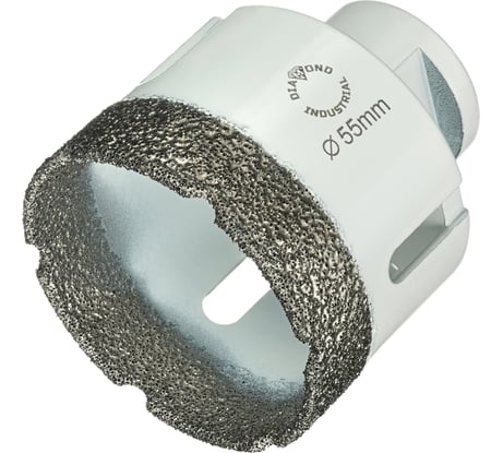 Коронка алмазная по керамограниту 55 мм, M14 на УШМ Diamond Industrial DIDKVP55M14