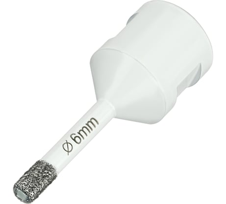 Коронка алмазная по керамограниту 6 мм, M14 на УШМ Diamond Industrial DIDKVP06M14