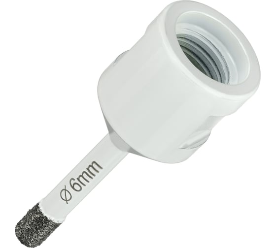 Коронка алмазная по керамограниту 6 мм, M14 на УШМ Diamond Industrial DIDKVP06M14