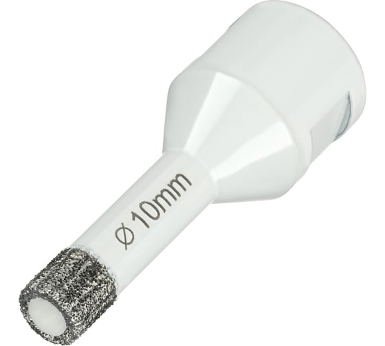 Алмазная коронка по керамограниту 10 мм, M14 на УШМ Diamond Industrial DIDKVP10M14