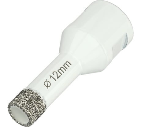 Алмазная коронка по керамограниту 12 мм, M14 на УШМ Diamond Industrial DIDKVP12M14