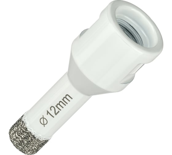 Алмазная коронка по керамограниту 12 мм, M14 на УШМ Diamond Industrial DIDKVP12M14