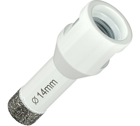 Коронка алмазная по керамограниту 14 мм, M14 на УШМ Diamond Industrial DIDKVP14M14
