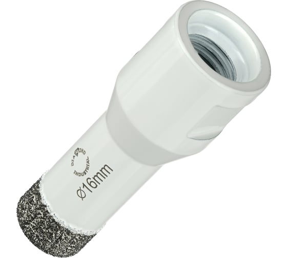 Коронка алмазная по керамограниту 16 мм, M14 на УШМ Diamond Industrial DIDKVP16M14