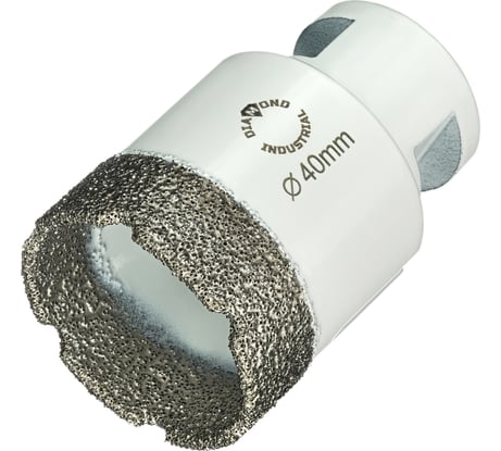 Коронка алмазная по керамограниту 40 мм, M14 на УШМ Diamond Industrial DIDKVP40M14