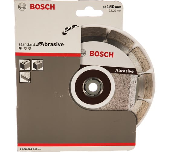 Диск алмазный отрезной Professional for Abrasive (150х22.2 мм) для УШМ Bosch 2608602617