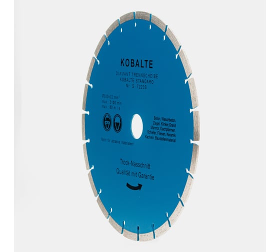 Диск алмазный сегментный Kobalt 300x10x32 мм TORGWIN 106AG-K30032CE