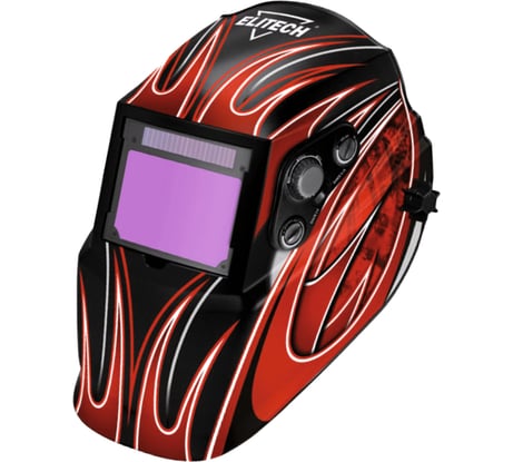 Маска сварочная (95х62 мм; 110х90х9 мм; 5-8/9-13 DIN; 0.04 мс) Хамелеон Elitech МС 830ГР