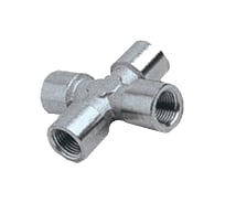 Переходник крестовина (блистер) 1254/2 250/2 FFFF 1/4" GAV 38907