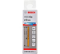 Сверло HSS-Co Standardline (10 шт; 2х49 мм; DIN 338) по металлу Bosch 2608585874