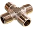 Переходник крестовина 1262/3 MMMM 3/8" GAV 27833 2