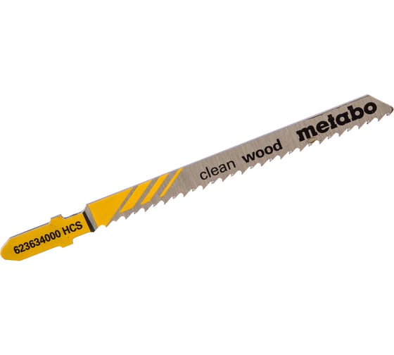 Пилки T101B по дереву Professional 25 шт. (75х2,5 мм; HCS; точный рез) Metabo 623691000