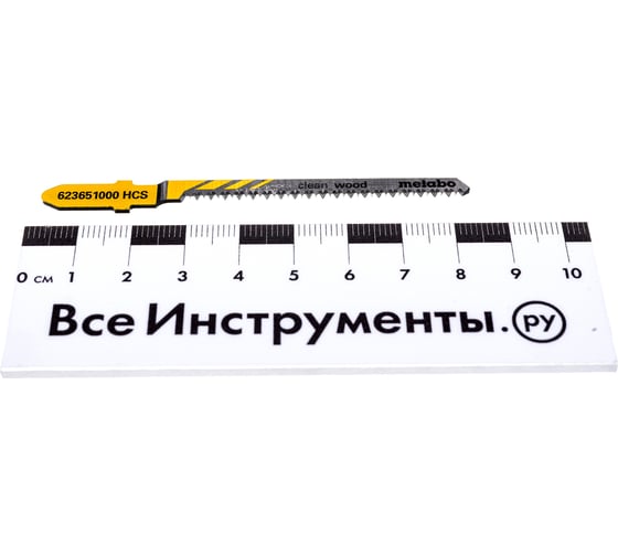 Пилки T101AO по дереву Professional 5 шт. (51х1,4 мм; HCS; радиальный рез) Metabo 623651000