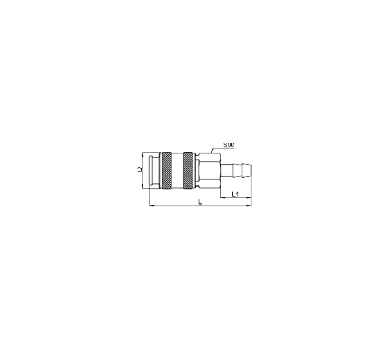 Переходник рапид мама - ёлочка (6 мм) UNI-C1 GAV 10046