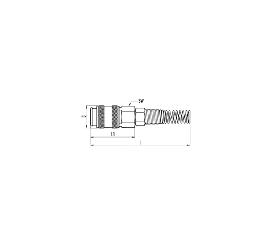 Переходник на шланг (6x8 мм; рапид) UNI-D2 457/1 GAV 6899