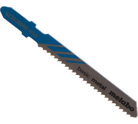 Пилки T118B по стали и цветному металлу Classic 5 шт. (51х2 мм; HSS) Metabo 623638000