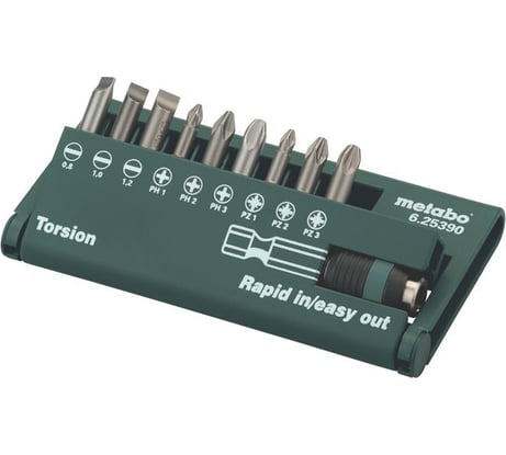 Набор бит (10 предметов) Metabo 625390000