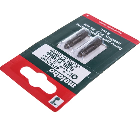 Бита Torsion 2 шт. (25 мм; Pz2) Metabo 631525000