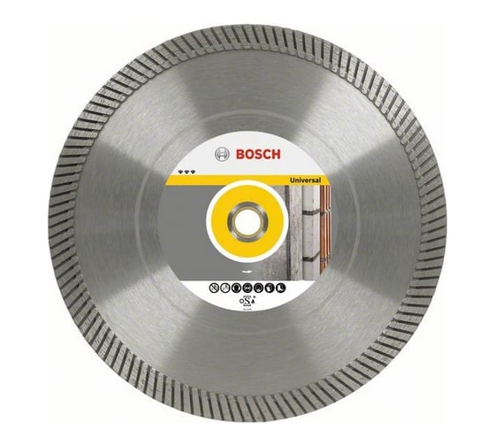 Диск алмазный отрезной Best for Universal Turbo (350х20/25.4 мм) для настольных пил Bosch 2608602678 1