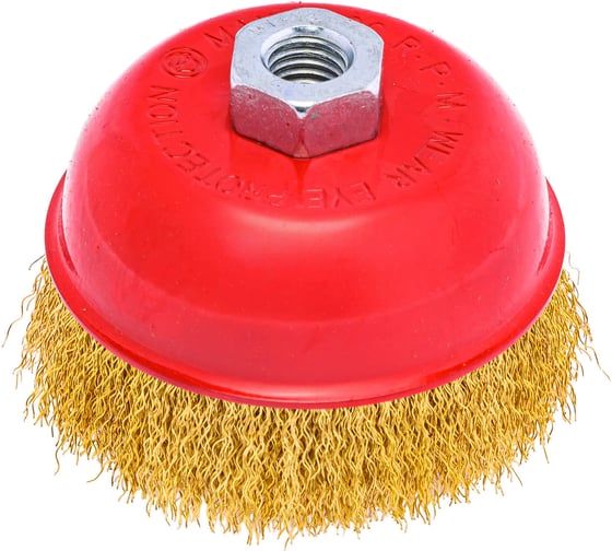 Щетка корщетка чашка YIDA 100 мм, М14, мягкая проволока TORGWIN T876603