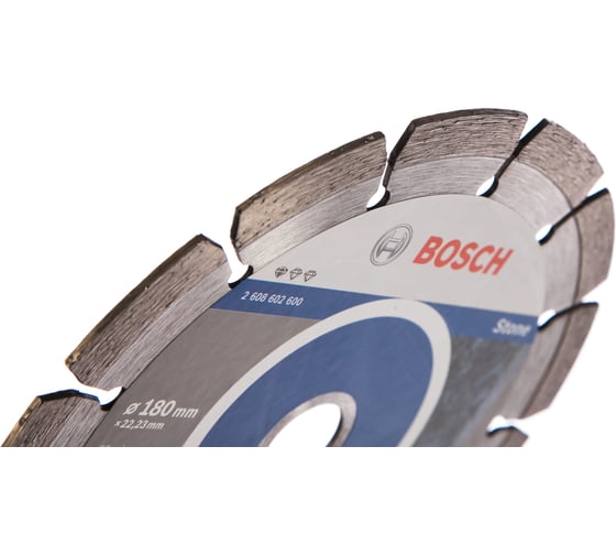 Диск алмазный отрезной Professional for Stone (180х22.2 мм) для УШМ Bosch 2608602600