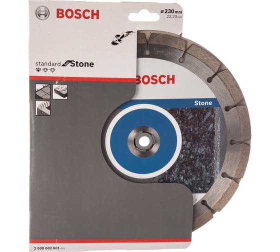 Диск алмазный отрезной Professional for Stone (230х22.2 мм) для УШМ Bosch 2608602601