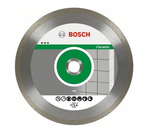 Диск алмазный отрезной Best for Ceramic (230х25.4 мм) для настольных пил Bosch 2608602637 1