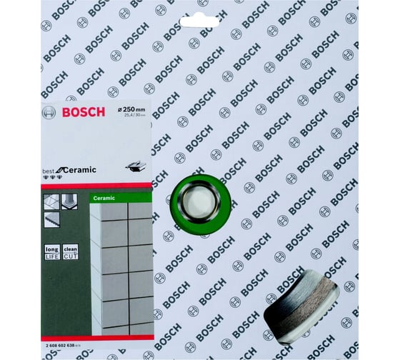 Диск алмазный отрезной Best for Ceramic (250х30/25.4 мм) для настольных пил Bosch 2608602638