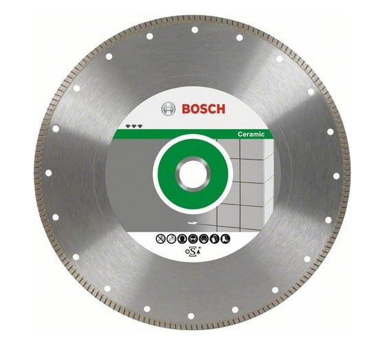 Диск алмазный отрезной Best for Ceramic Extraclean Turbo (300х25.4 мм) для настольных пил Bosch 2608602241