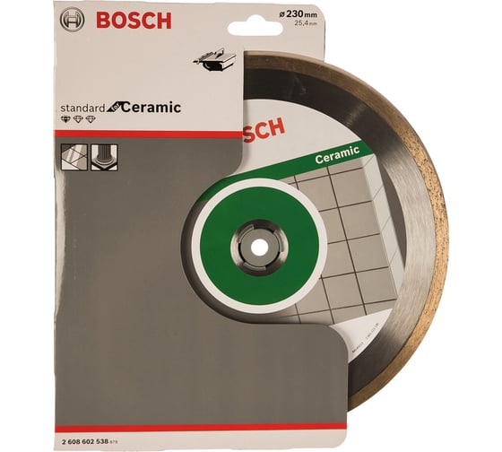 Диск алмазный отрезной Professional for Ceramic (230х25.4 мм) для настольных пил Bosch 2608602538