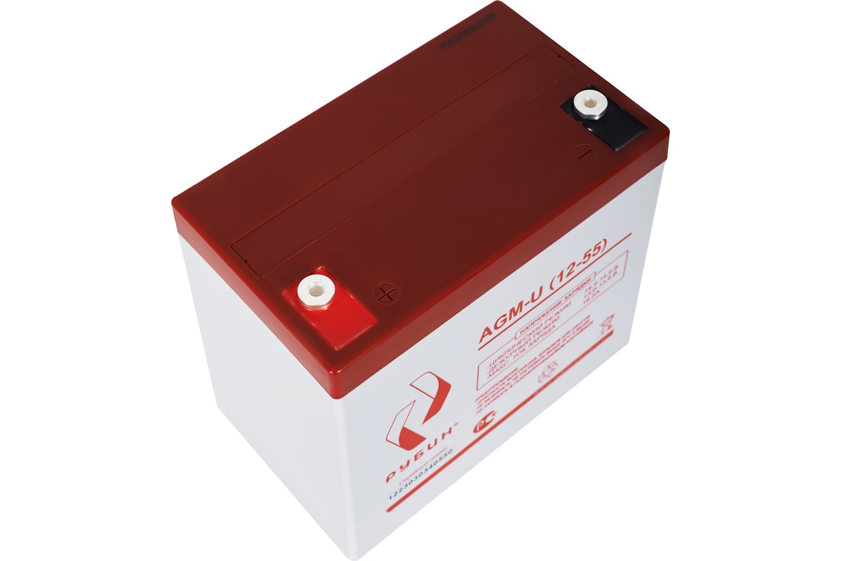 Аккумулятор АКБ 12-55 Ач Рубин РЭ-АКБ1255 - выгодная цена, отзывы ...