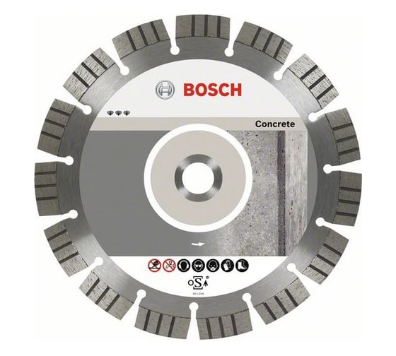 Диск алмазный отрезной Best for Concrete (180х22.2 мм) для УШМ Bosch 2608602654 1
