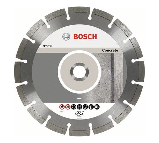Диск алмазный отрезной Professional for Concrete (300х22.2 мм) для УШМ Bosch 2608602542