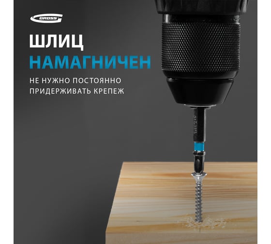 Набор бит (сталь S2; PH 3х50 мм; 10 шт.) GROSS 11336