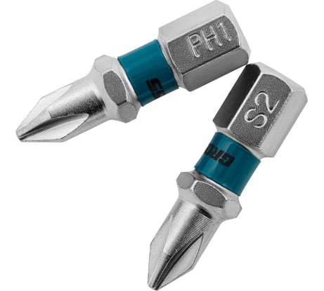 Набор бит (сталь S2; PH 1х25 мм; 2 шт.) GROSS 11349