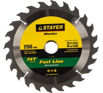 Диск пильный по дереву MASTER «FAST-Line» (250х32 мм; 24Т) для циркулярных пил Stayer 3680-250-32-24