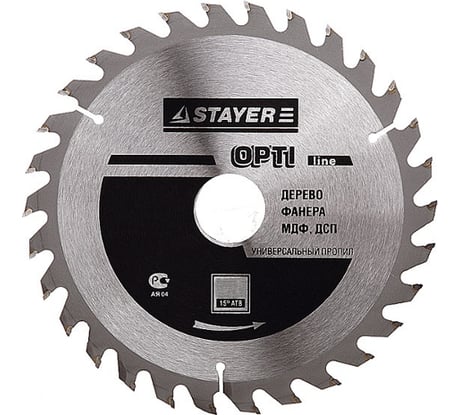 Диск пильный по дереву MASTER «OPTI-Line» (180х30 мм; 30Т) для циркулярных пил Stayer 3681-180-30-30