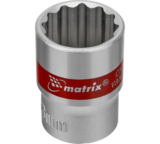 Набор торцевых головок (12-гранные; 1/4"; 4-13 мм; 10 шт.) MATRIX 13594