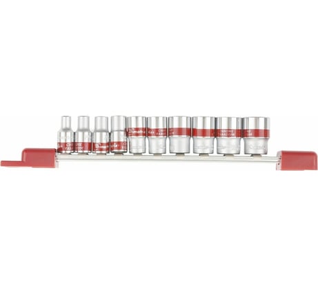 Набор универсальных торцевых головок (Spline; 1/4"; 4-13 мм; 10 шт.) MATRIX 13599